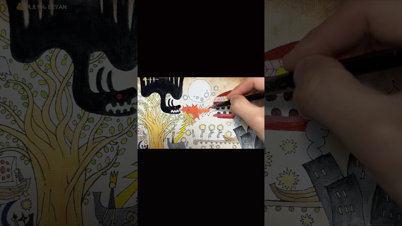 エルバフにあるハーレイを描いてみた/I drew Harley in Elbaph【ONE PIECE ワンピース　神典　壁画】