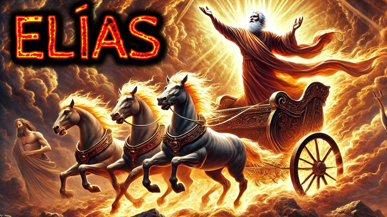 El hombre llevado al cielo en un carro de fuego