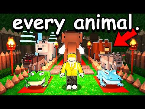 I Built The Largest Animal City In 99 Nights In The Forest