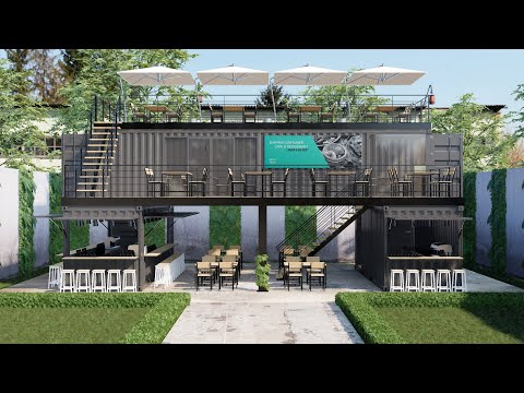 Container Cafe and Restaurant Design Ideas