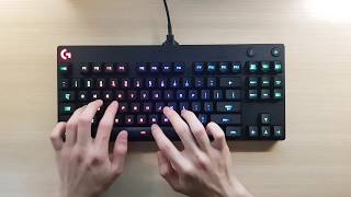 Logitech G Pro Mechanical Keyboard Sound Test (Romer-G) Logitech G Pro Mechanical Keyboard Sound Test (Romer-G)