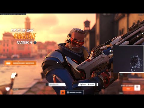 GALE HITSCAN GOD SOLDIER 76 GAMEPLAY - POTG! [ OVERWATCH 2 SEASON 7 TOP 500 ]