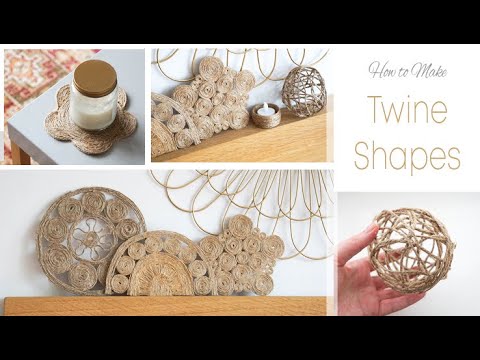 DIY Twine Shapes for Home Decor  Rainbows, Flower Coasters & More : 9  Steps (with Pictures) - Instructables