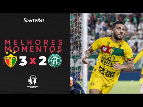 JOGO MALUCO, DECIDIDO NO FIM E QUE SUBIU A PONTE - Brusque 3x2 Guarani - Melhores Momentos Série C