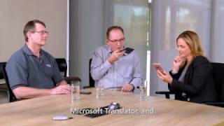 Marlee Matlin tries out Microsoft Translator