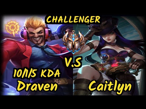 GGS Deftly (DRAVEN) vs CAITLYN - 10/1/5 KDA BOTTOM ADC CHALLENGER GAMEPLAY - NA