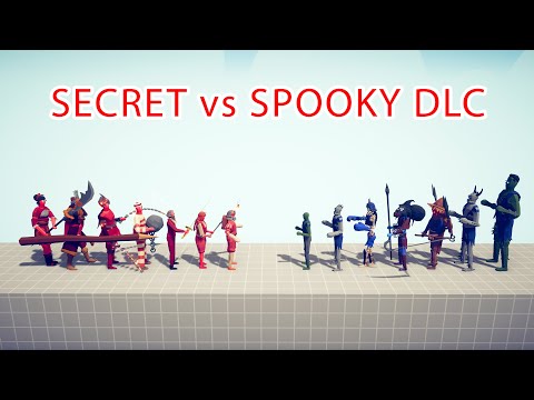 SECRETS Team vs SPOOKY DLC Team - Totally Accurate Battle Simulator TABS