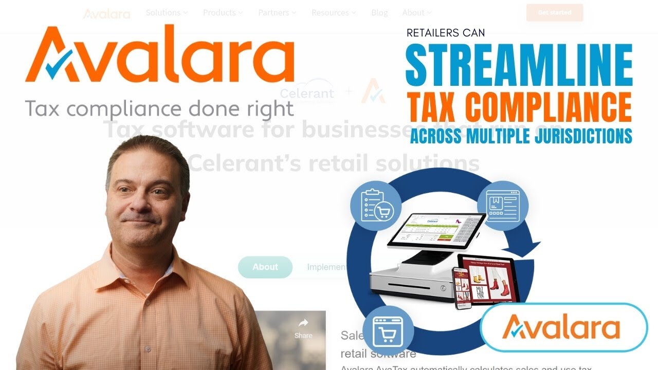 Avalara’s tax solutions with Celerant’s retail software integration automate complex tax calculations