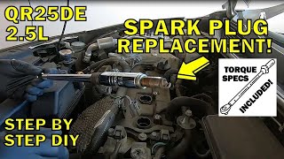 2013-2018 Nissan Altima Spark Plug Replacement (2.5L QR25DE)
