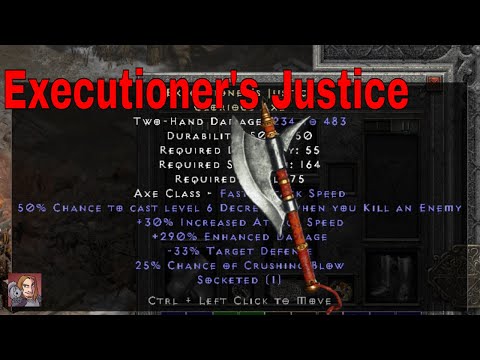 D2R Unique Items - Executioner's Justice (Glorious Axe)