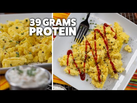 Healthy Scrambled Eggs with Cottage Cheese
