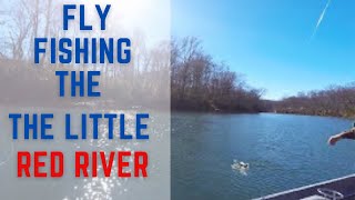 preview picture of video 'Fly fishing for trout on The Little Red River'