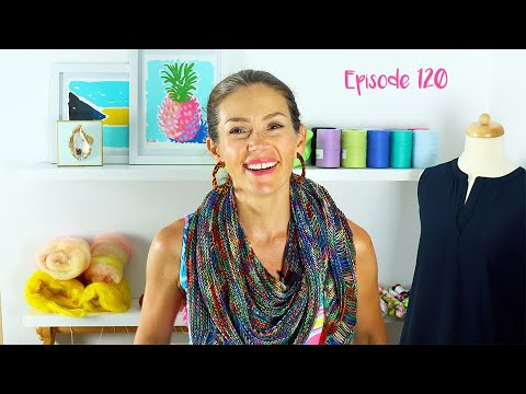 Pineapple Knits | Episode 120 | Finished Storm Shawl and spinning!✨ | A Knitting Podcast