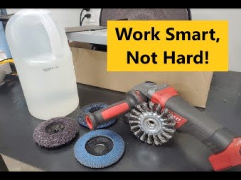 Easiest and fastest ways to remove MILL SCALE! Seriously.