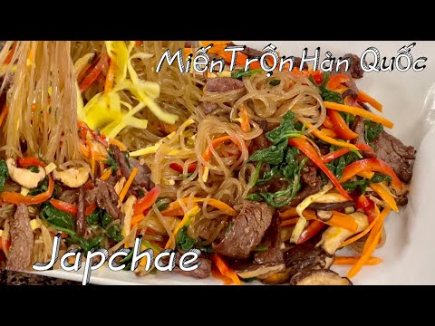 Korean Japchae - Cách Làm Miến Trộn Hàn Quốc Chuẫn Vị Mềm Dai Rơi Từng Sợi - The Best Japchae Recipe