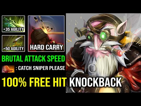 WTF 100% Free Hit Knockback DPS Sniper Brutal Agility Speed with Butterfly Swift Blink 7.32c Dota 2