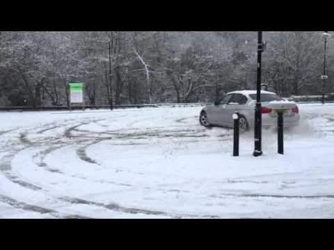 Bmw with Pirelli snow control tyres.