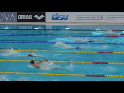 Finale 400m Lagen männlich DJM 2021 Valentin Schnermann, Bahn 8, Platz 8 in PBZ von 04:45,00