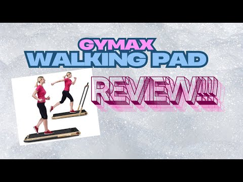 GYMAX Walking Pad, Foldable Under Desk Treadmill with LED Monitor, Remote Control, Smart App Control, Folding Portable Desk Treadmill for Office Standing Desk, Home Office Treadmill (Navy) video review thumbnail
