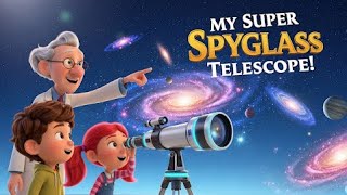 My Super Spyglass! Looking Far with a Telescope! How Telescopes Work? Discover Space for Kids!