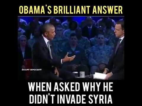 奧巴馬對為何不入侵敘利亞的回答-CC版 (Obama's answer to why he didn't invade Syria-CC Version)