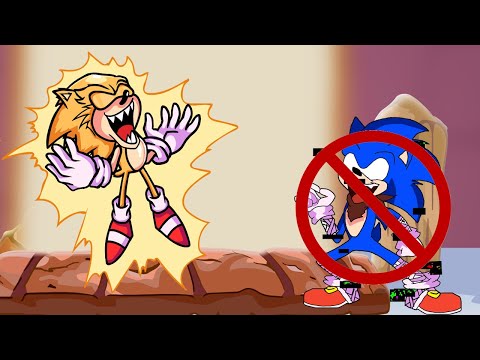 NEW PIBBY Corrupted Sonic Chaos but Fleetway Super Sonic..... (FNF VS Sonic)