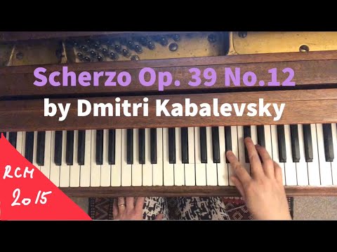Scherzo Op. 39 No. 12 by Dmitri Kabalevsky - RCM 2 Piano Études/ Studies