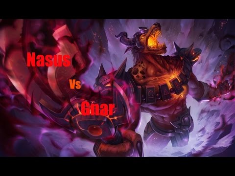 Nasus vs Gnar Top Lane S5 Placement game