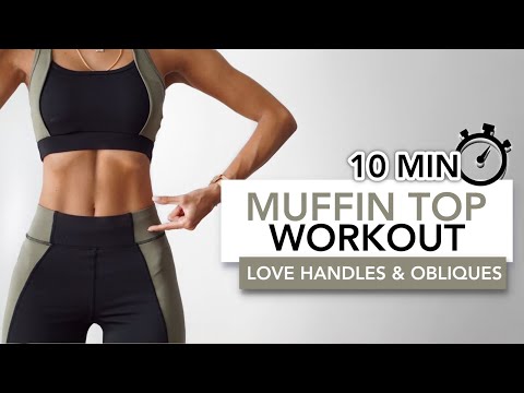 10 MIN MUFFIN TOP WORKOUT (Love Handles & Obliques) | Simit Bölgesi Eritme | Eylem Abaci