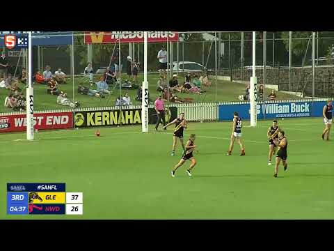 Rd 1 SANFL Snapshot - Glenelg's Hugh Stagg kicks his 1st League goal