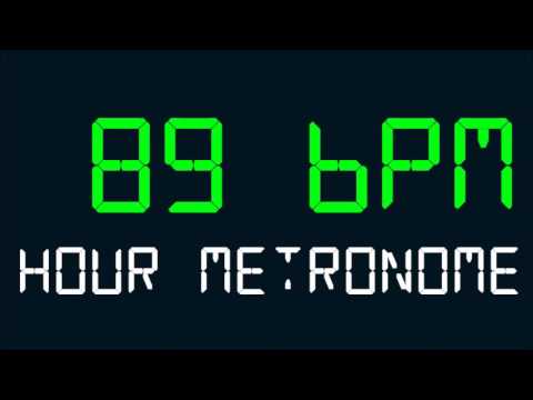 89 BPM (Beats Per Minute) Hour Metronome