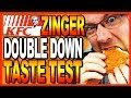 KFC Zinger Double Down Taste Test 