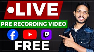 How to Live Stream Pre-recorded Videos on YouTube 2024 FREE | Record Video Ki Live stream kaise kare