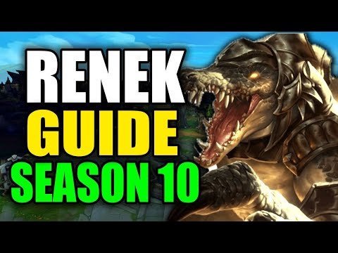 SEASON 10 RENEKTON GAMEPLAY GUIDE - (Best Renekton Build, Runes, Playstyle) - League of Legends