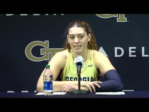 GTWBB Lorela Cubaj Postgame Press Conference - vs. Clemson, Feb. 13, 2022