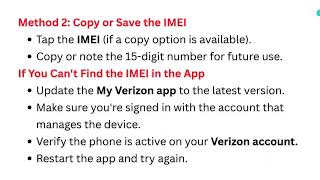 How To Get An IMEI Number From The Verizon App – Device Info & Copy/Share