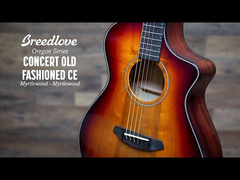 Демонстрация звучания электроакустической гитары Breedlove Oregon Concert Old Fashioned CE