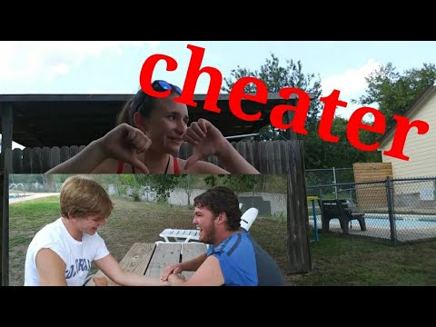 the gasper cheated trapper in the arm wrestling match