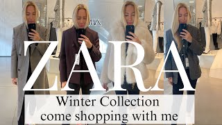 ZARA SHOPPING HAUL TRY ON WINTER COLLECTION | COME SHOPPING WITH ME TO ZARA