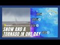 Snow And a Tornado On The Same Day, In The Same Province? Welcome To Spring In Canada