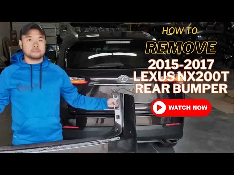 How to remove your 2015-2017 Lexus NX200T Rear bumper cover