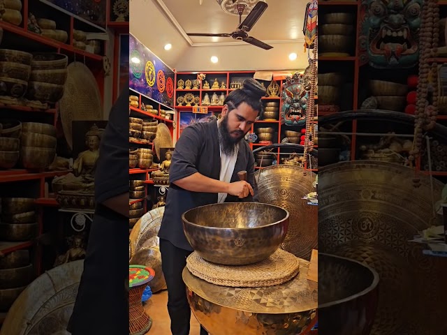Vídeo relacionado con Set Of 3 Handmade Brass Singing Bowls - Largest 125mm