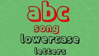 ABC SONG LOWERCASE LETTERS