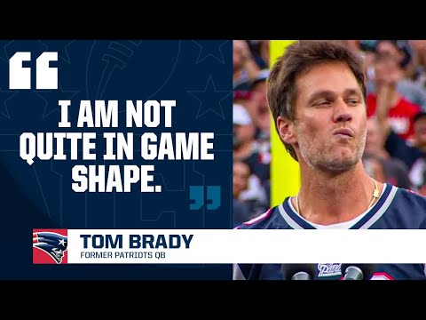 Tom Brady Gives EMOTIONAL Speech To Patriots Fans' During Halftime In New England I CBS Sports