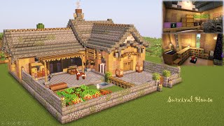 [マイクラ]サバイバル拠点の作り方[Minecraft][tutorial][Japanese Survival house]