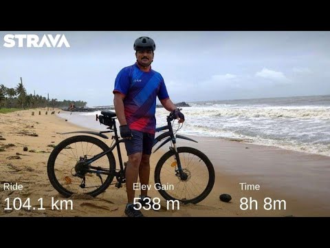 First 100Km Cycle Ride to Chettuva Beach