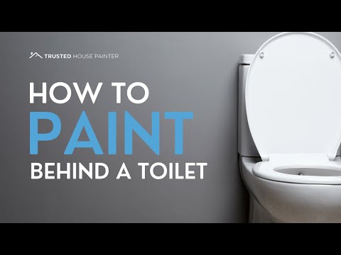 The Best Way To Paint Behind Your Toilet!
