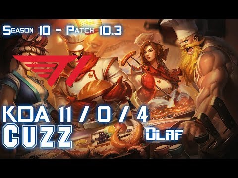 T1 Cuzz OLAF vs Gen Clid LEE SIN Jungle - Patch 10.3 KR Ranked