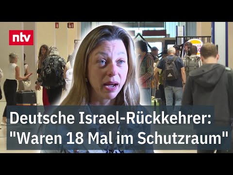 Deutsche Israel-Rückkehrer: "Waren 18 Mal im Schutzraum" - Emotionales Wiedersehen in Berlin
