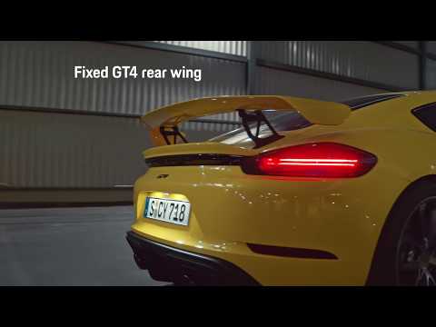 The new Porsche 718 Cayman GT4. Product highlights.